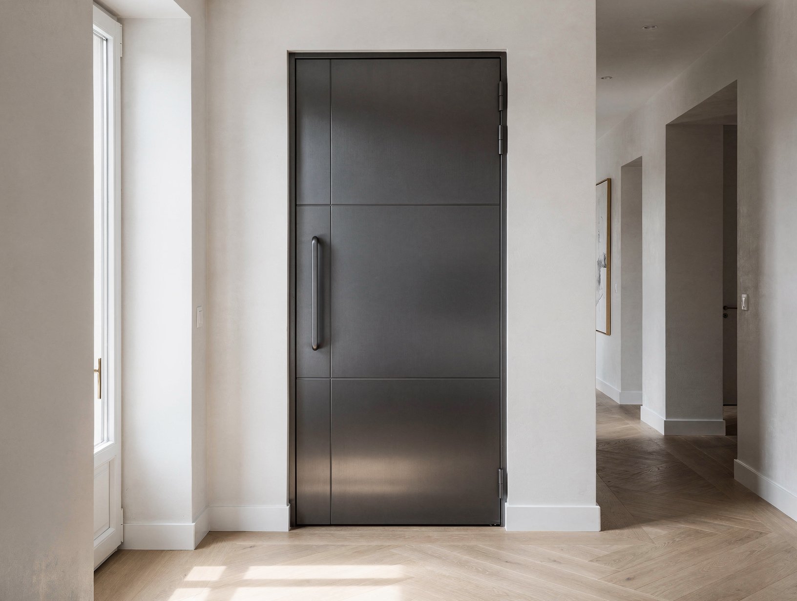Pose de porte blindée